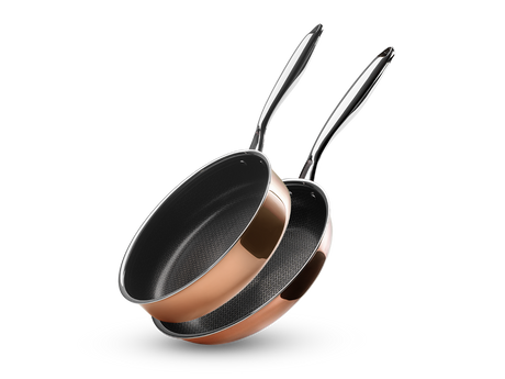 KOBBER HYBRID NON-STICK STEGEPANDE+SAUTÉSÆT - 2 DELE - 1