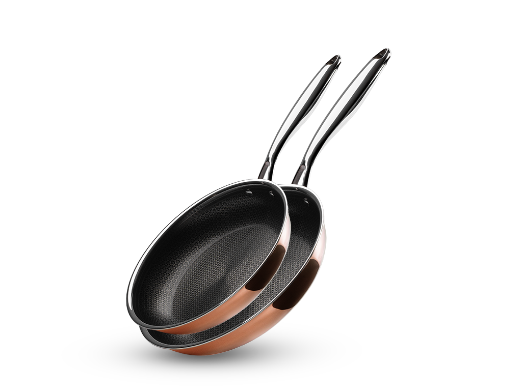 KOBBER HYBRID NON-STICK STEGEPANDESÆT - 2 DELE - 1