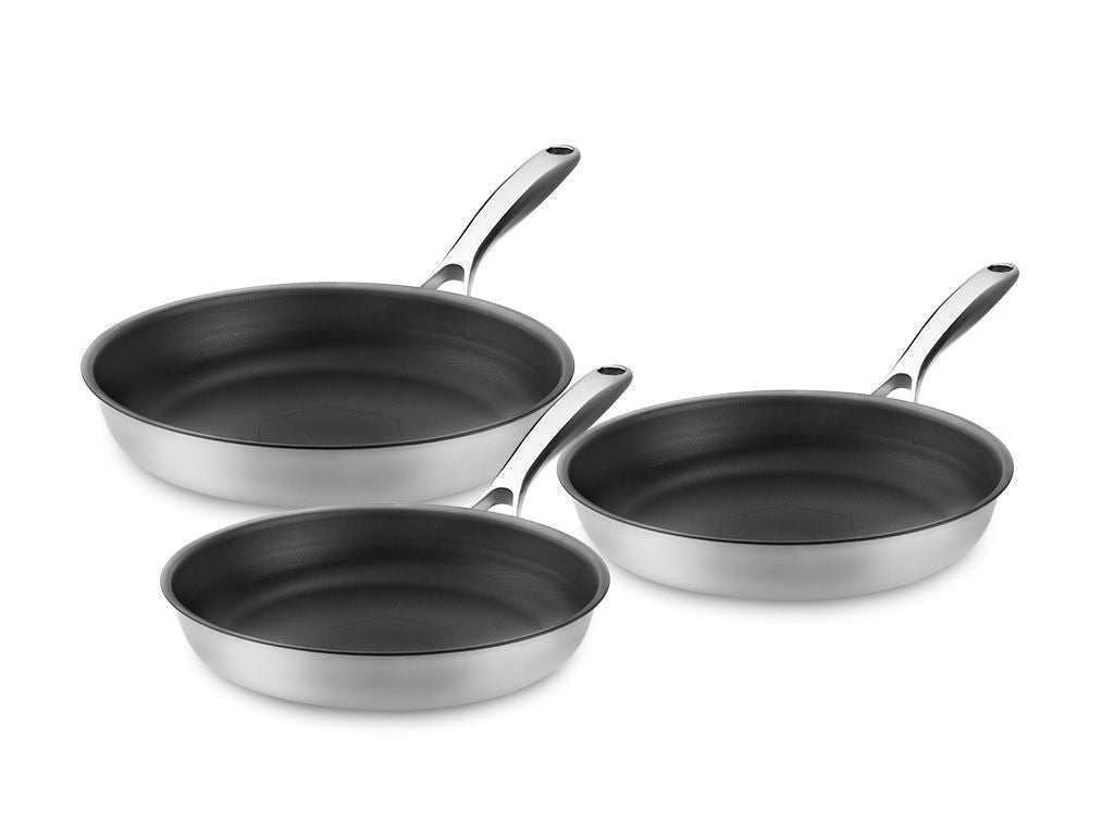 ZERO – NATURLIG NON-STICK PANDE-SÆT - 3-DELE - 1
