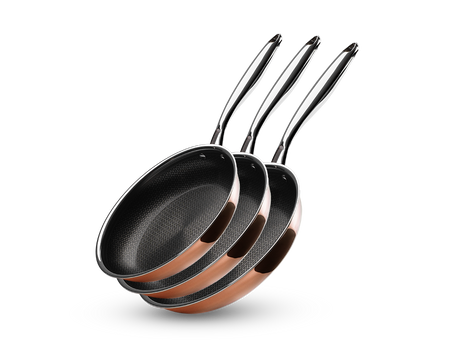KOBBER HYBRID NON-STICK STEGEPANDESÆT - 3 DELE - 1