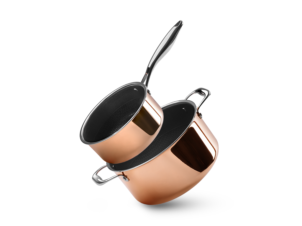 KOBBER HYBRID NON-STICK GRYDESÆT - 2 DELE - 1