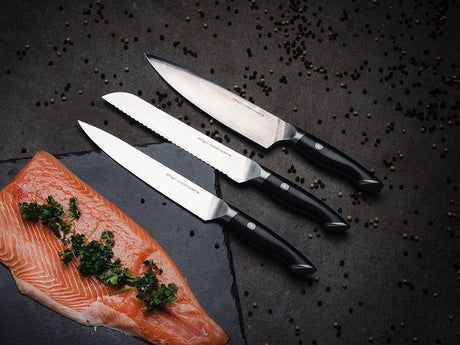 3-DELE KOKKE-FORSKÆRINGS-BRØD KNIVSÆT - 2