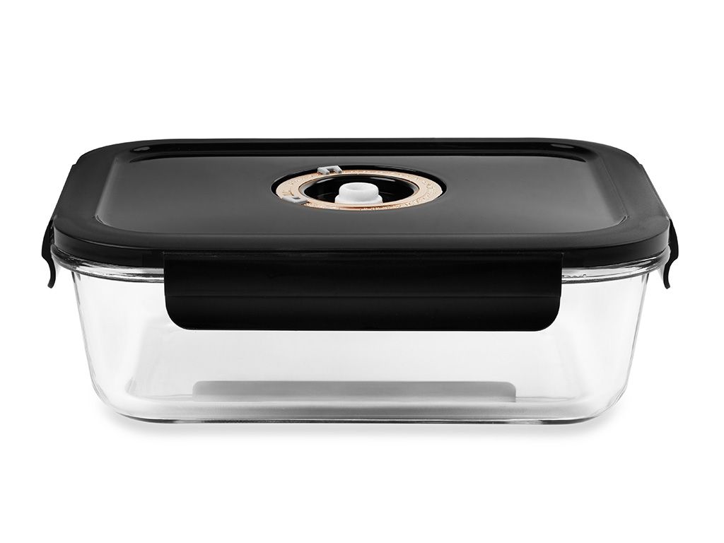 REKTANGULÆR VAKUUM GLASBEHOLDER – 1480ML - 1