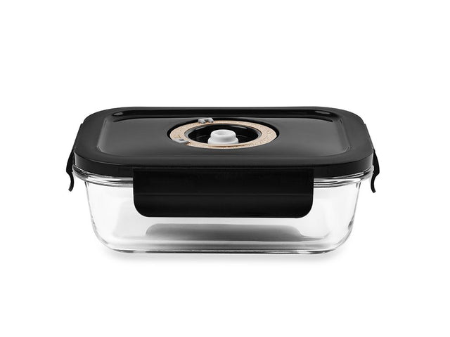 RECTANGLE VACUUM GLASS CONTAINER - 630ML (DK)