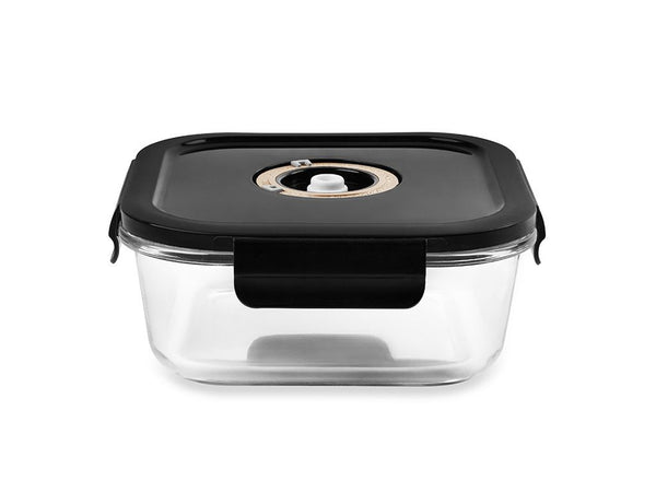 Square vacuum glass container - 800ml