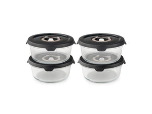 RUND VAKUUM GLASBEHOLDER – 635ML SÆT - 4 STK - 1