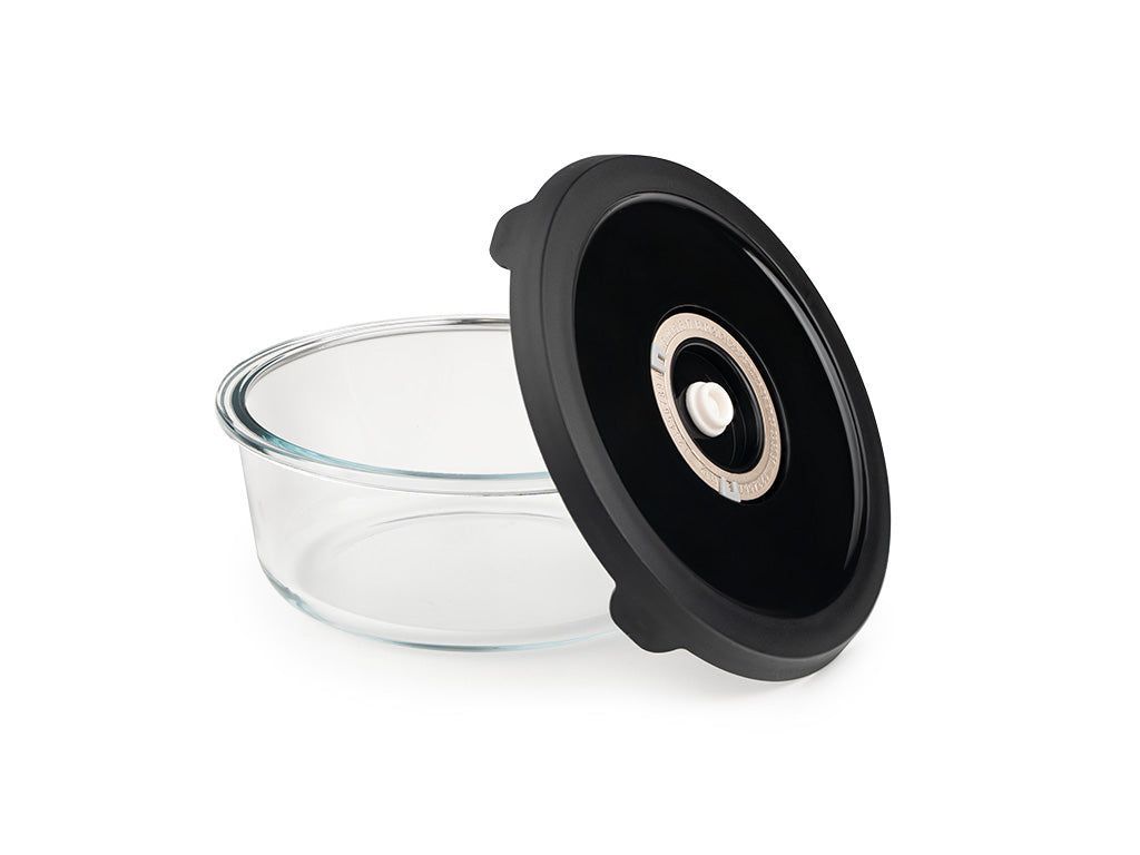 RUND VAKUUM GLASBEHOLDER – 930ML - 2