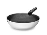 WOK MED AFTAGELIGT HÅNDTAG 30CM SÆT