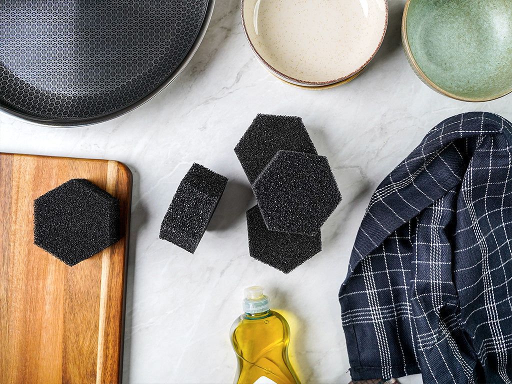 SILIKONE RENGØRINGSSVAMP 3- STK - 5