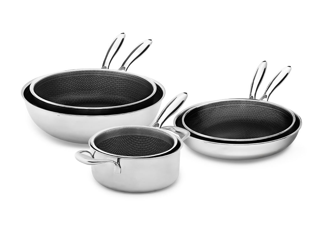 6-dele køkkensæt | hybrid non-stick onyx cookware køkkensæt | onyxcoockware